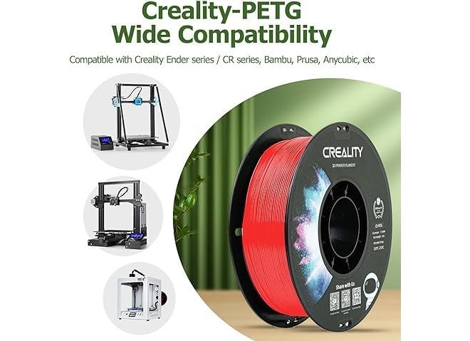 3idea 3 idea Imagine Create Print Creality CR PETG 1Kg Filament (Red) - Image 4