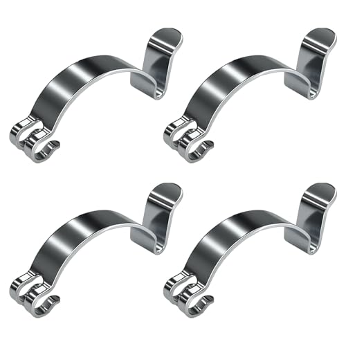 HHZL Car Air Filter Clips Metal Air Filter Cleaner Housing Box Lid Spring Clamp Silver Heavy Duty Airs Cleaner Cover Clip Clamps Suitable for Most Car Accessories Replacement Parts 4PCS - Image 1