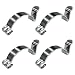 HHZL Car Air Filter Clips Metal Air Filter Cleaner Housing Box Lid Spring Clamp Silver Heavy Duty Airs Cleaner Cover Clip Clamps Suitable for Most Car Accessories Replacement Parts 4PCS - Image 2