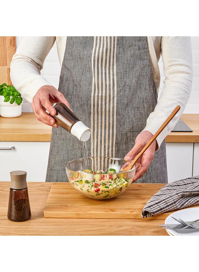 زبون علبة ملح وفلفل، زجاج/بني، 12 سم - Image 4