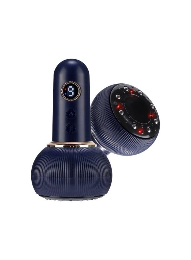 Smart Electric Vacuum Suction Massager with Heat and Gua Sha , 9-Level Cupping Therapy Device with Vibration & Red Light, Includes Wormwood Essential Oil for Enhanced Massage Experience - Image 2