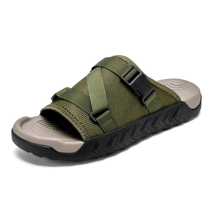 Slip-On Feeling Slippers Women'S Summer Thick-Soled Indoor Home And Household Wearing Quiet Bathroom Non-Slip Sandals For Couple Men - Image 4