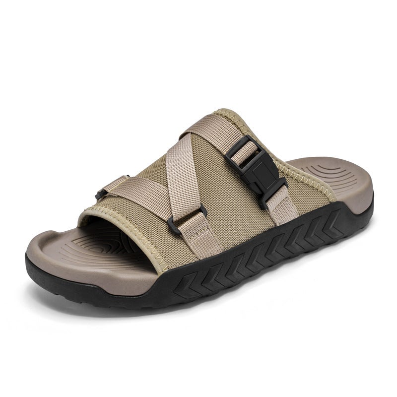 Slip-On Feeling Slippers Women'S Summer Thick-Soled Indoor Home And Household Wearing Quiet Bathroom Non-Slip Sandals For Couple Men - Image 3