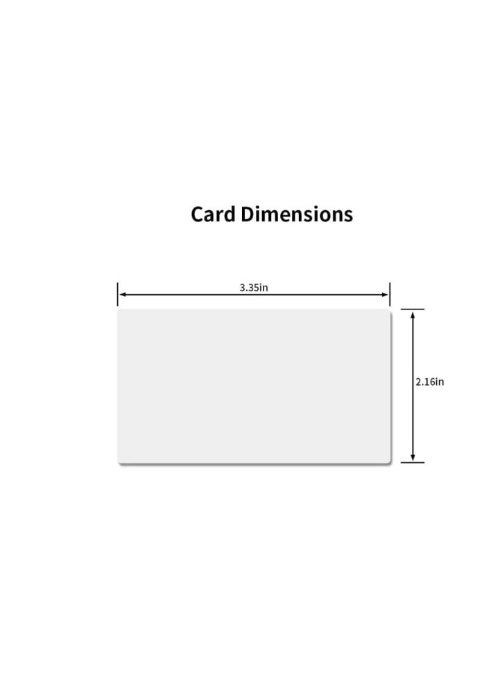 Kalon - 200-Piece Double-Sided  Inkjet Printable PVC Card White Any ,Inkjet Printers - Image 1