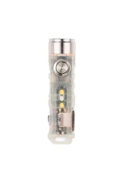 RovyVon Discover high-performance lighting with the RovyVon A5 Keychain Flashlight, designed to meet all your daily and outdoor lighting needs. With a brightness of 650 lumens and a beam range of 110 meters, this flashlight delivers powerful and clear illumination in all conditions. It features side lighting with two modes: a creamy LED mode for soft illumination and a fraud/scorpion detection mode, making it ideal for camping, travel, or professional tasks.  Equipped with a 330mAh lithium battery and a fast-charging Type-C port, the flashlight ensures extended runtime and efficient operation. Its compact and lightweight design makes it easy to carry and use anywhere, anytime.  - Image 2