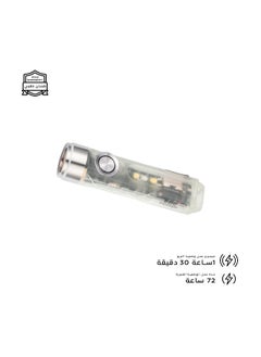 RovyVon Discover high-performance lighting with the RovyVon A5 Keychain Flashlight, designed to meet all your daily and outdoor lighting needs. With a brightness of 650 lumens and a beam range of 110 meters, this flashlight delivers powerful and clear illumination in all conditions. It features side lighting with two modes: a creamy LED mode for soft illumination and a fraud/scorpion detection mode, making it ideal for camping, travel, or professional tasks.  Equipped with a 330mAh lithium battery and a fast-charging Type-C port, the flashlight ensures extended runtime and efficient operation. Its compact and lightweight design makes it easy to carry and use anywhere, anytime.  - Image 4