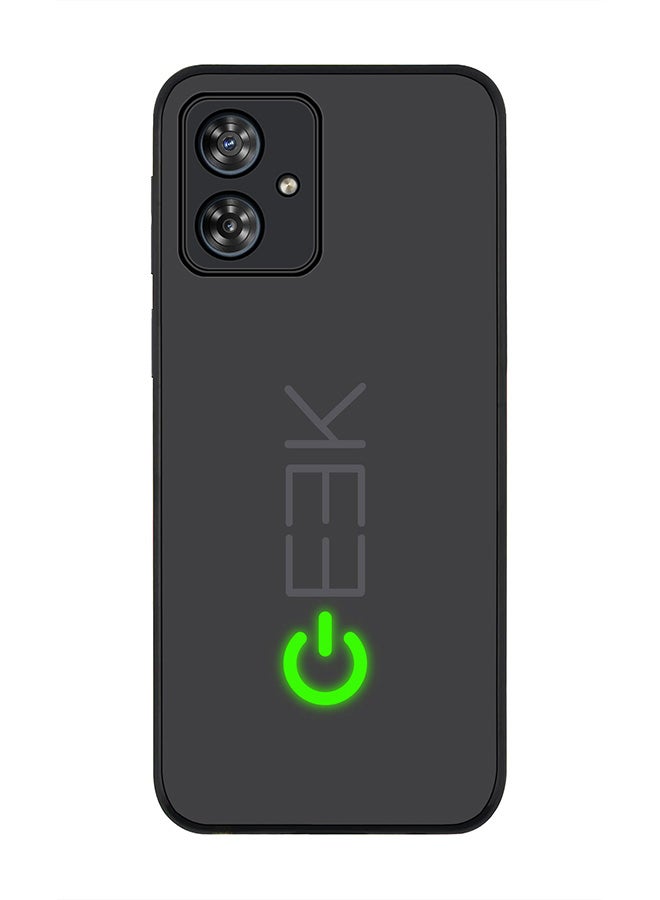 Stylizedd Rugged Black edge case for Motorola Moto G54 / Motorola Moto G54 Power / Motorola Moto G64 5G, Slim fit Flexible Anti Drop Thin Cover - Geek ON - Image 1