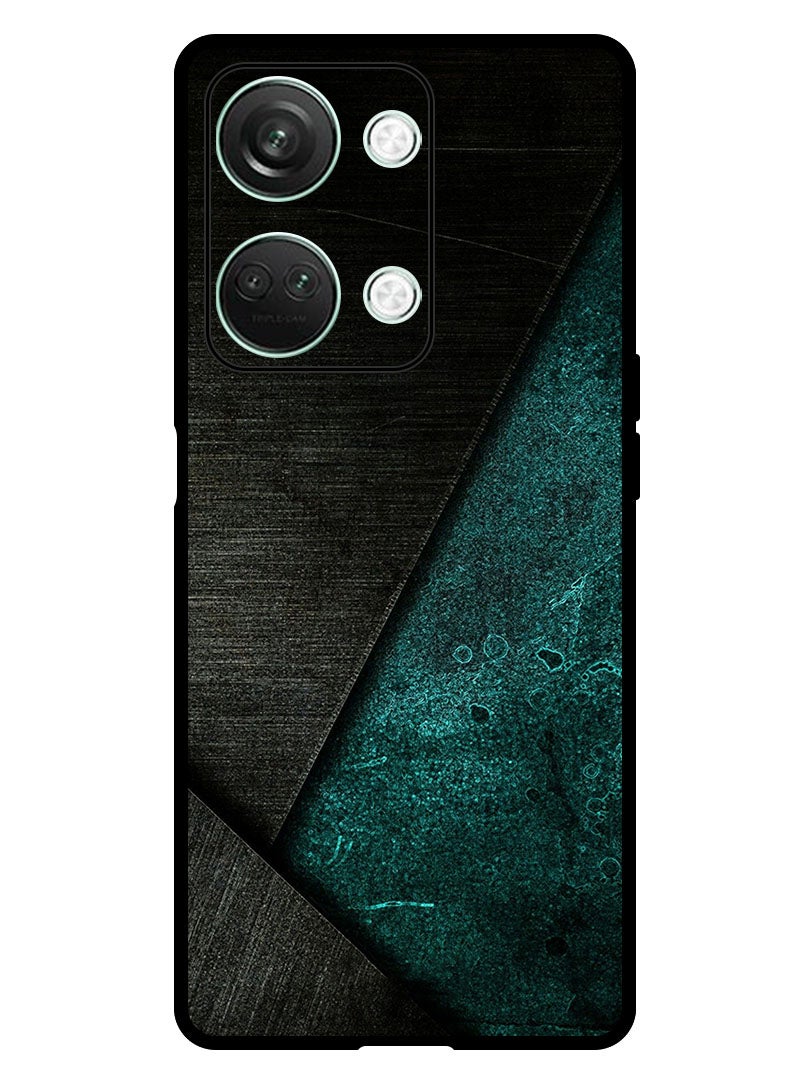 Theodor Protective Case Anti Scratch Shock Proof Bumper Cover For OnePlus Nord 3 Black Dark Green Pattern - Image 1