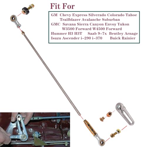 BEONEO ACA-1800 21'' 700R4 Transmission Shift Linkage Kit for Chevy C1500 C10 Chevelle GM Turbo-Hydramatic TH-200,TH200-4R,TH-350,TH-400,4L60,4L60E,TH700-R4 &4L80E Transmission Column Shift Linkage CB5010. - Image 2