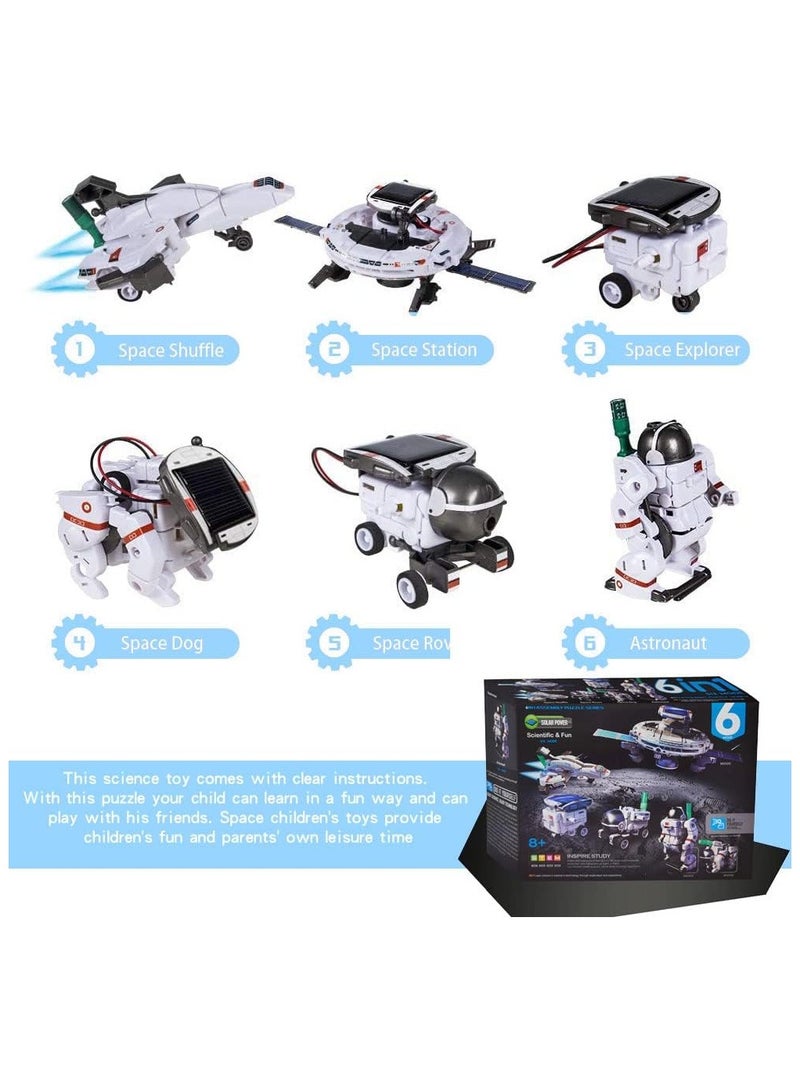 Solar robot toys, 6 in 1 STEM solar robot toys, space experiments for 8 year old children, construction toys for 8 year old 9 year old 10+ year old boys and girls construction kit gift - Image 4