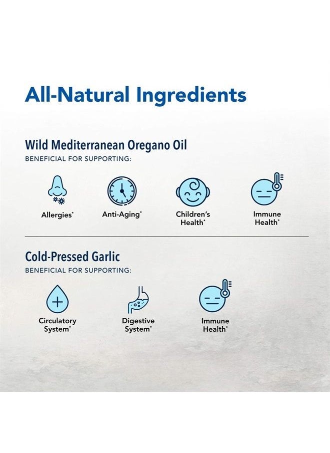 North American Herb & Spice - OregaMax - 90 Capsules - Wild Oregano Supplement - Digestive & Immune Support - Oregano Oil, Garlic, Onion - Non-GMO - 90 Total Servings - Image 1