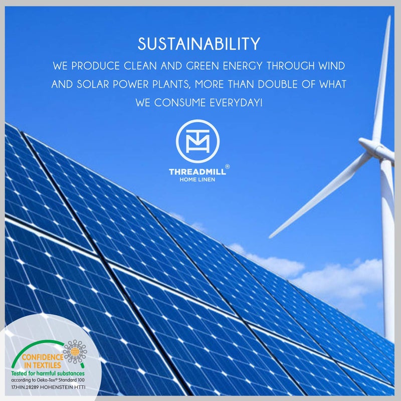 Threadmill Standard Size Beige Luxury Pillowcases - 500 Thread Count Damask Weave, 2 Piece Long Staple Cotton Pillow Protector Set, Breathable Striped Pillow Covers - Image 3