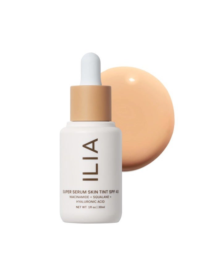 ILIA Super Serum Skin Tint SPF 40 | Non-Comedogenic, Vegan, LIghtweight to Help Against Blue Light, + Pollution while Hydrating, Smoothing, + Refining (Bom Bom ST5, 1 fl oz | 30 ml) - Image 1
