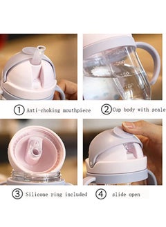 Peachjoy Sippy Cup for Baby, Sippy Cup for Baby more than 6 months, Spill-Proof Sippy Cup, Toddler Cup with Straw and Handle, Anti-drop, Anti-leakage, Anti-choking for Boys Girls Child (300ml)  - Image 2