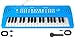 TWFRIC Kids Toddler Toy Piano Keyboard 37 Key Pianos for Kid Music Toys Instruments with Microphone Explore Creativity Perfect Birthday for 38 Year Old Blue - Image 2
