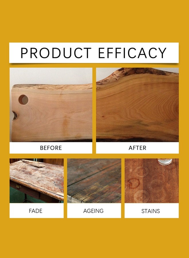 JUE FISH Beeswax Wood Polish & Conditioner, Feed-N-Wax, Beeswax Furniture Polish For Wood, Orange - Image 2