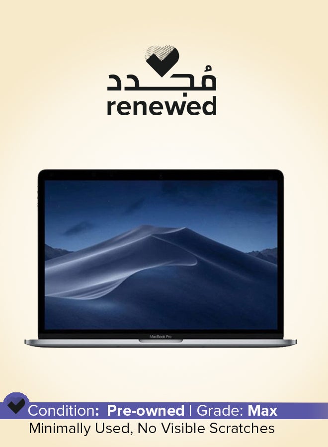 ابل  مجدد - لابتوب ماك بوك برو (2019) مع شريط اللمس وشاشة ريتينا بحجم 13.3 بوصة، مع معالج كور i5 بسرعة 2.4 جيجاهرتز رباعي النواة/ذاكرة وصول عشوائي 8 جيجابايت/قرص صلب SSD بسعة 512 جيجابايت/رسومات إنتل إيريس بلس 655/لوحة مفاتيح إنجليزية - Image 1