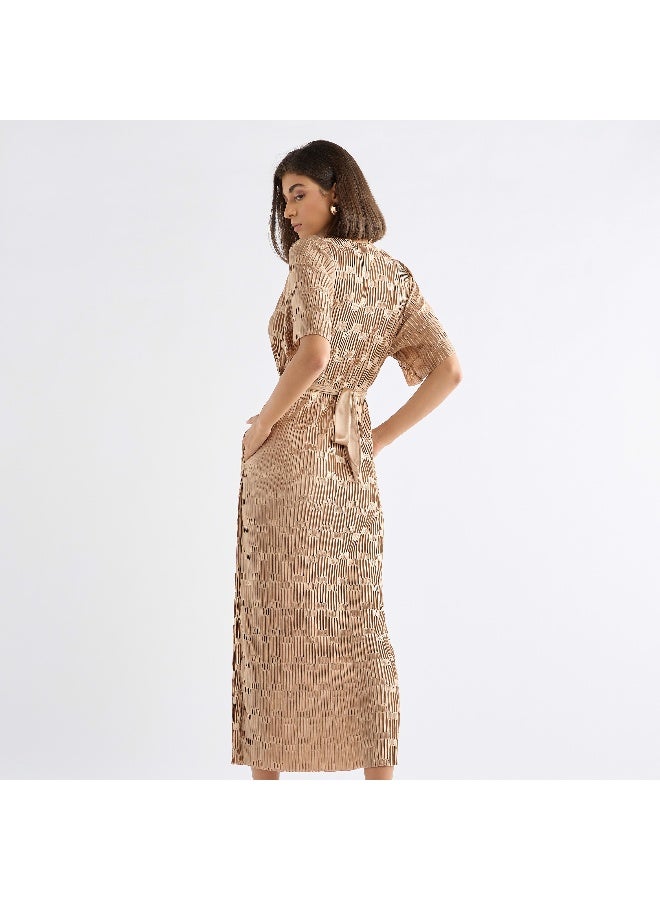 Splash FAV Textured Midi Dress  - Image 3