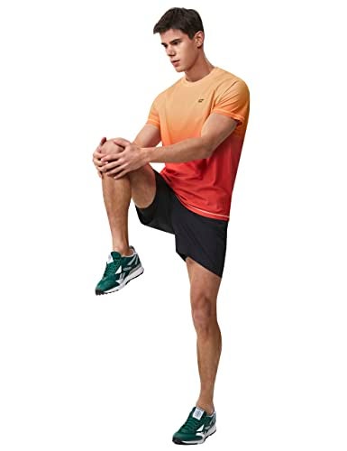 EZRUN Men's Rash Guard Swim Shirts Summer UPF 50+ UV Sun Protection Quick Dry Beach Fishing Water Shirts T Shirts for Men(Vermilion Gra,2XL) - Image 4