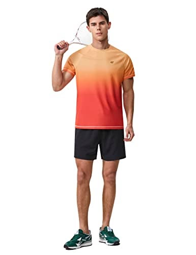 EZRUN Men's Rash Guard Swim Shirts Summer UPF 50+ UV Sun Protection Quick Dry Beach Fishing Water Shirts T Shirts for Men(Vermilion Gra,2XL) - Image 3