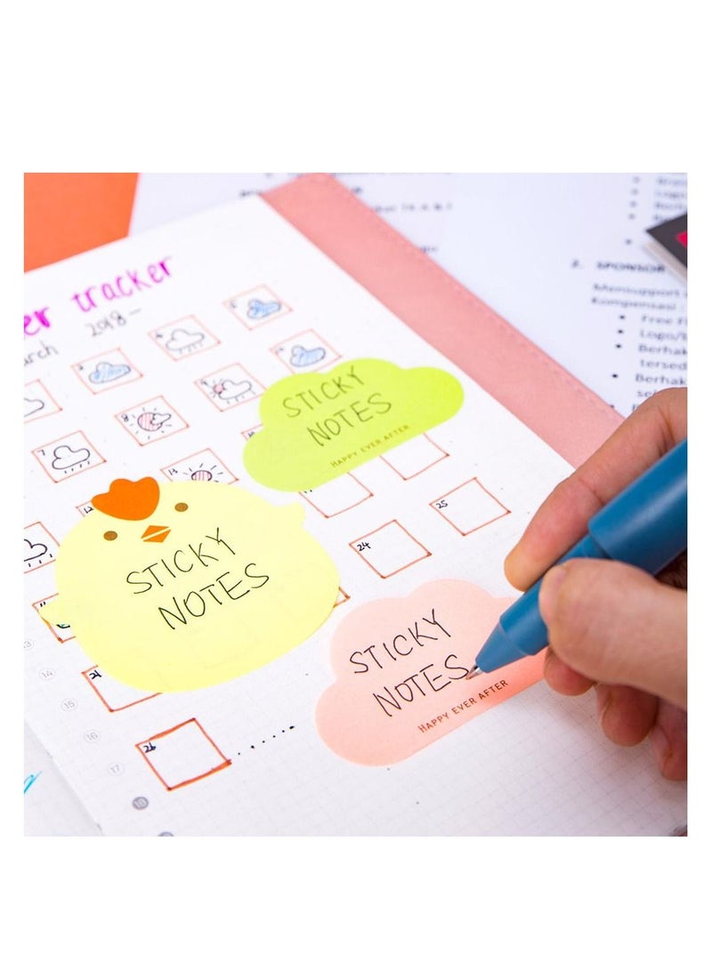 Deli 4-Pack Fancy Sticky Notes Multicolour - Image 3