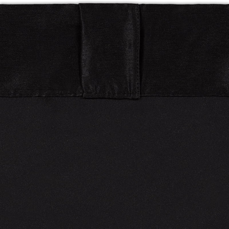 ECLIPSE Fresno Modern Blackout Thermal Rod Pocket Window Curtain for Bedroom (1 Panel)  52"" x 95""  Black - Image 5