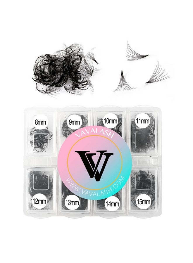 VAVALASH 600 Fans 5D-16D 24D Eyelash Extensions 8-15mm Mixed Length Thin Base Volume Lash Extension(10D-0.07-D-8-15mm) - Image 1