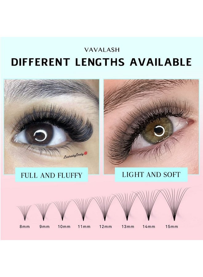 VAVALASH 600 Fans 5D-16D 24D Eyelash Extensions 8-15mm Mixed Length Thin Base Volume Lash Extension(10D-0.07-D-8-15mm) - Image 5