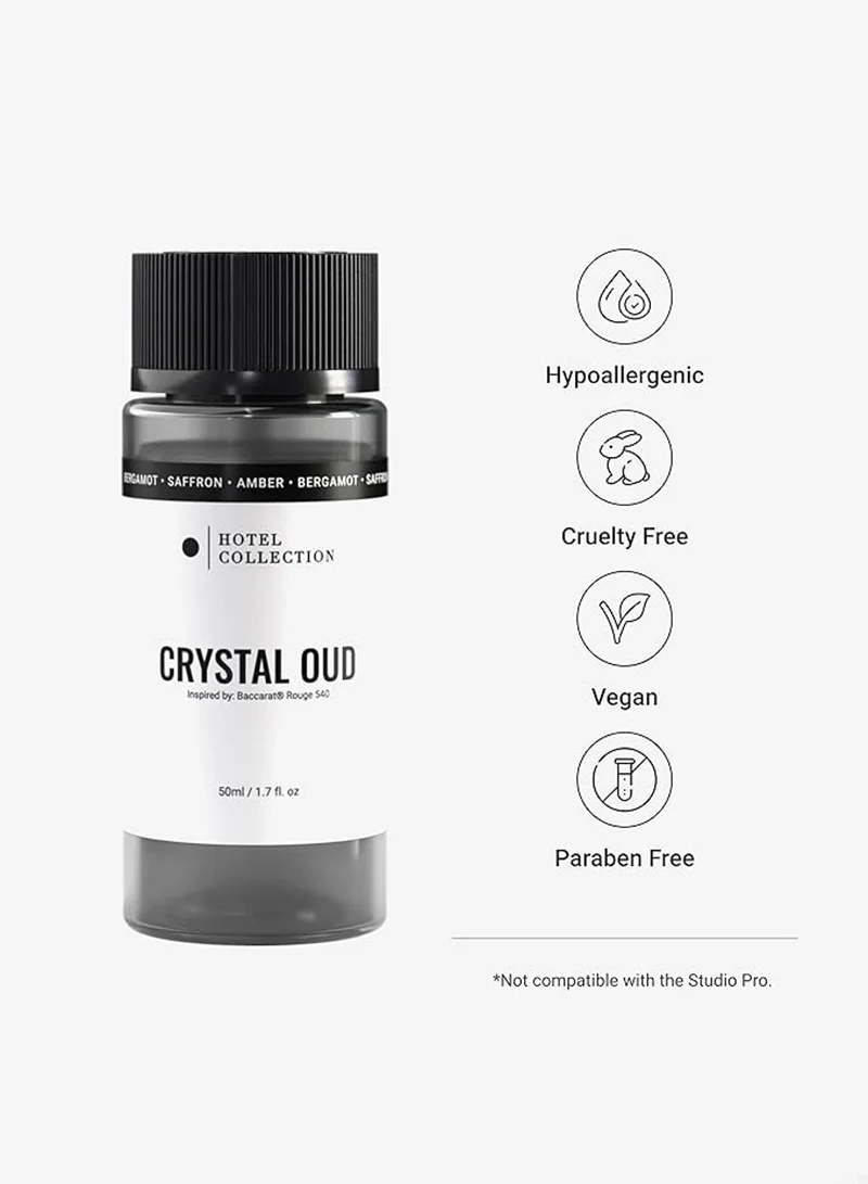 Hotel Collection Crystal Oud Fragrance Oil Blend - Hotel Inspired for Luxury Essential Oil Diffusers - Aromatherapy Scent Diffuser Oil - Bergamot, Sweet Berry, and Oakmoss