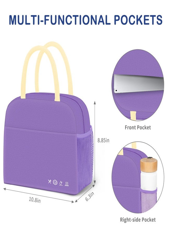 DALINDA Lunch Bag Lunch Box for Women Men Reusable Insulated Lunch Bags for Adults,Leakproof Cute Cooler Lunch Tote Bag, Large Capacity for Work Travel Picnic - Image 4