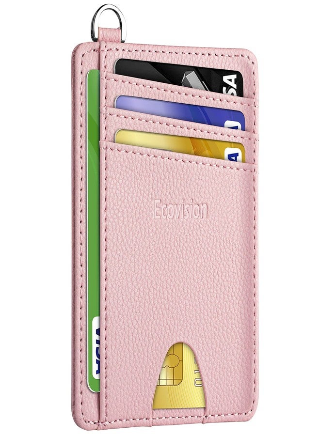EcoVision Slim Minimalist Front Pocket Wallet, RFID Blocking Credit Card Holder Wallet with Detachable D-Shackle for Men Women - Image 1