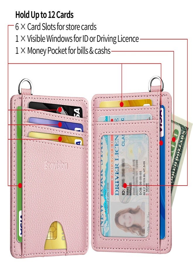 EcoVision Slim Minimalist Front Pocket Wallet, RFID Blocking Credit Card Holder Wallet with Detachable D-Shackle for Men Women - Image 5