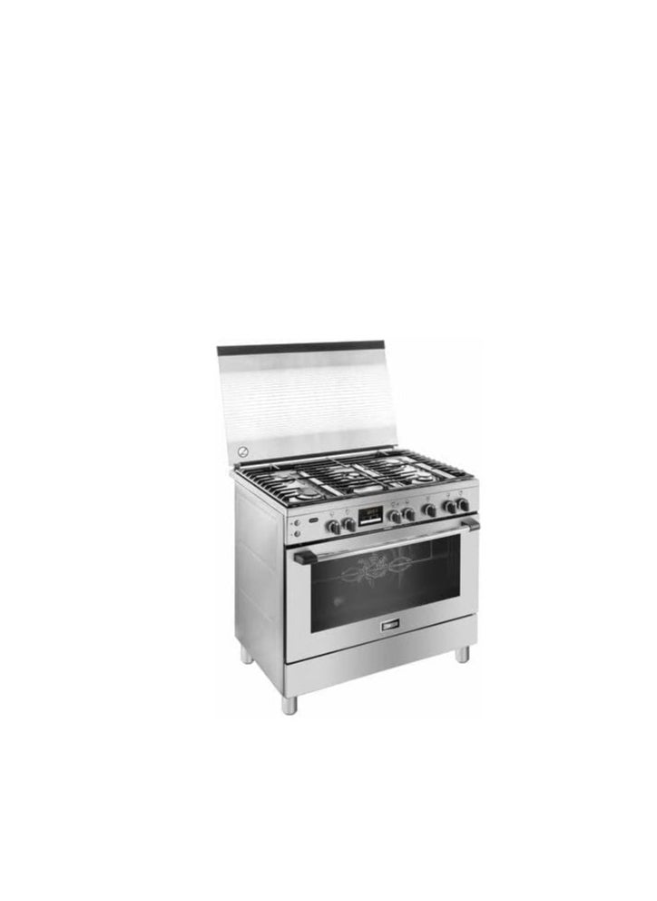 ZANUSSI Zanussi Tastemax 90cm cooker, with gas oven hob, 5-burner, full safety, silver ZCG92686XA  - Image 2