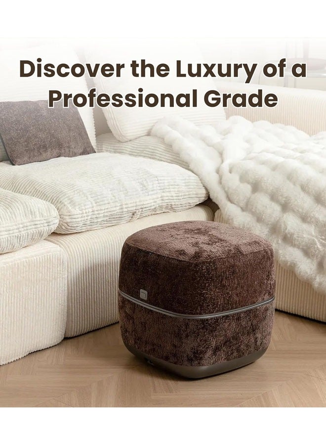 Nourest 3-in-1 Comfort F1 Foot Massager + Ottoman-Brown - Image 2