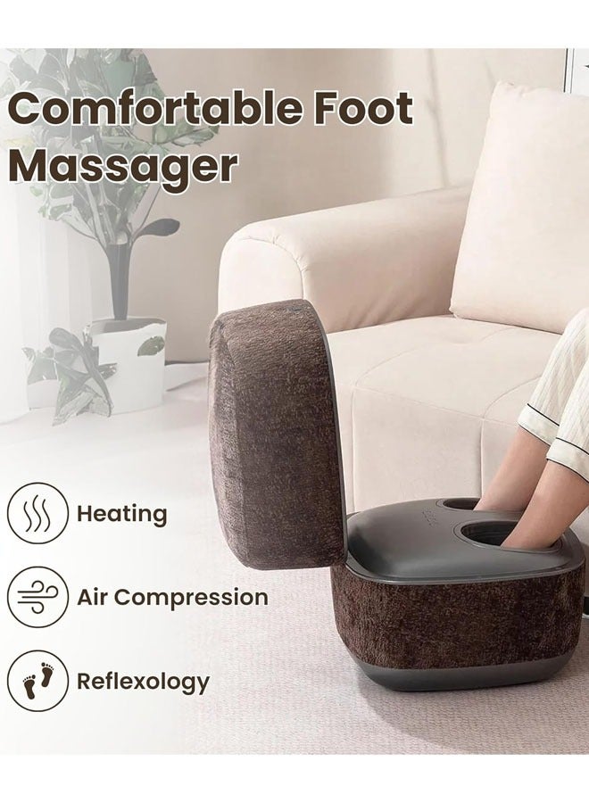 Nourest 3-in-1 Comfort F1 Foot Massager + Ottoman-Brown - Image 3