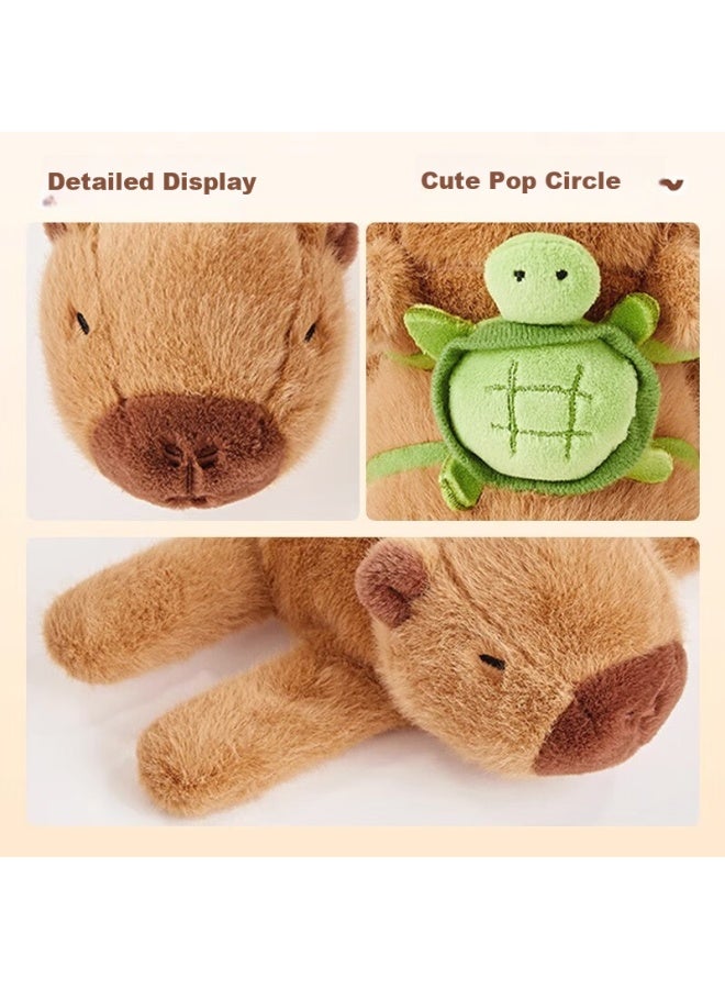 Murcia Capybara Plush Toy Hand Ring Rattle Circle Stuffed Animal Capybara Wrist Gift Toy Children Gift Pendant - Image 2