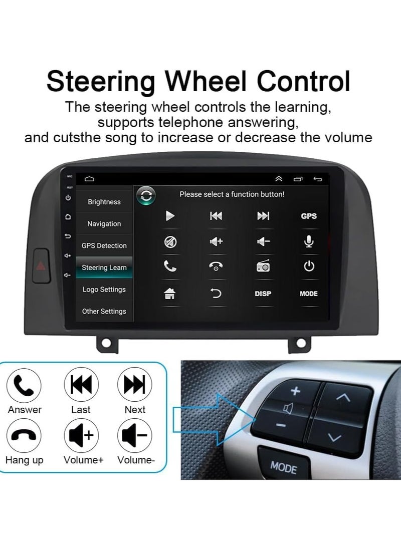 Vierex Android Car Stereo Screen For Hyundai Sonata NF Radio 2004-2008 Support Apple Carplay Android Auto Wireless GPS Navigation BT with Backup Camera  - Image 4