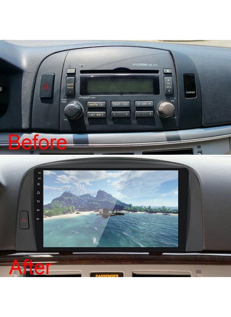 Vierex Android Car Stereo Screen For Hyundai Sonata NF Radio 2004-2008 Support Apple Carplay Android Auto Wireless GPS Navigation BT with Backup Camera  - Image 3