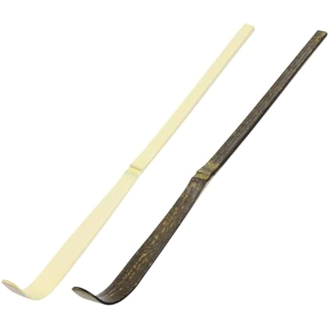 YQQYG ملعقتان من الخيزران ماتشا مع 7 ملاعق شاي أخضر معقوفة لحفلات الشاي والقهوة والإسبريسو - Image 1