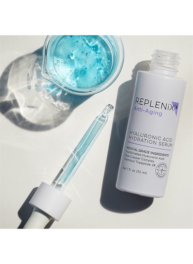 Replenix Pure Hydration Hyaluronic Acid Serum - Medical Grade Anti-Aging Treatment, Reduces Appearance of Wrinkles, Uneven Skin Tone, Firming, 1 oz. - Image 4