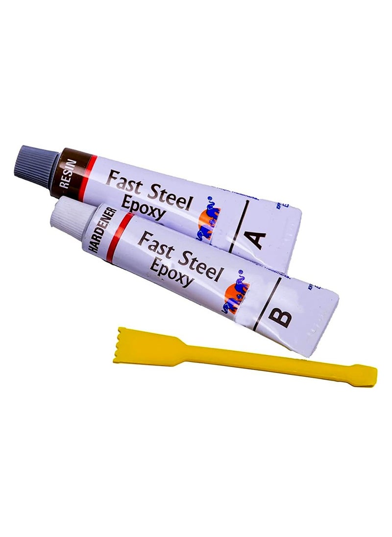 Generic - FEELCAN Fast Steel Epoxy Adhesive 57G – Heavy-Duty Metal Bonding, Quick-Set, High-Strength, Waterproof, Heat-Resistant, Multi-Surface Repair Glue - Image 1