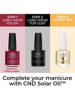 CND Vinylux Longwear Purple Nail Polish, Gellike Shine & Chip Resistant Color, Dark Dahlia, 0.5 Fl. Oz  - Image 5