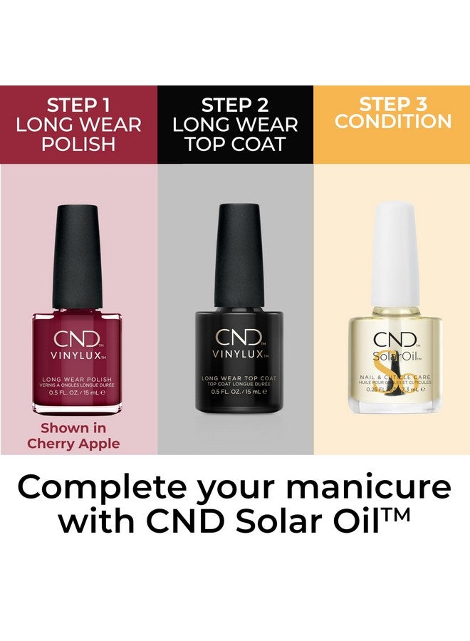 CND Vinylux Longwear Purple Nail Polish, Gellike Shine & Chip Resistant Color, Dark Dahlia, 0.5 Fl. Oz - Image 5