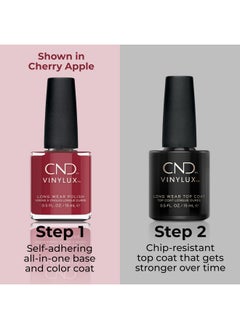 CND Vinylux Longwear Purple Nail Polish, Gellike Shine & Chip Resistant Color, Dark Dahlia, 0.5 Fl. Oz  - Image 4