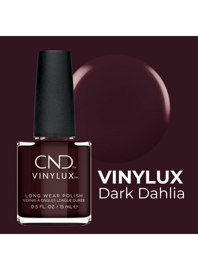 CND Vinylux Longwear Purple Nail Polish, Gellike Shine & Chip Resistant Color, Dark Dahlia, 0.5 Fl. Oz - Image 2