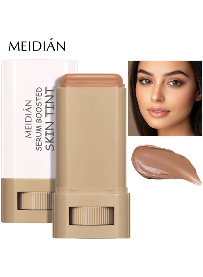 Meidián Serum Boosted Skin Tint Solid Tinted Moisturizing Serum Foundation Stick, buildable Medium-to-Full Coverage Contour Stick for Face Makeup #06 - Image 1