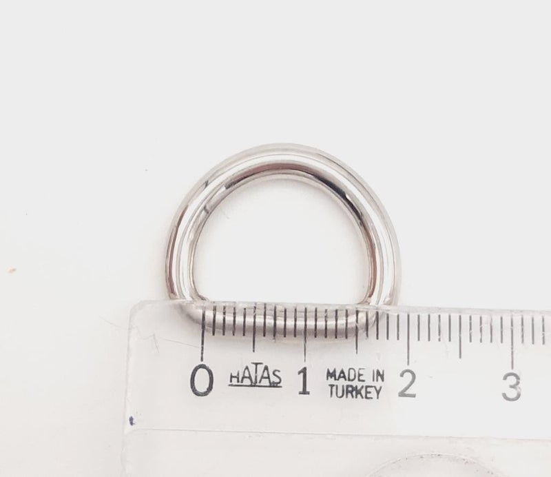 Angel Çanta Aksesuar Angel Bag Accessory D Ring 1.5 cm Silver 1 Piece - Image 2