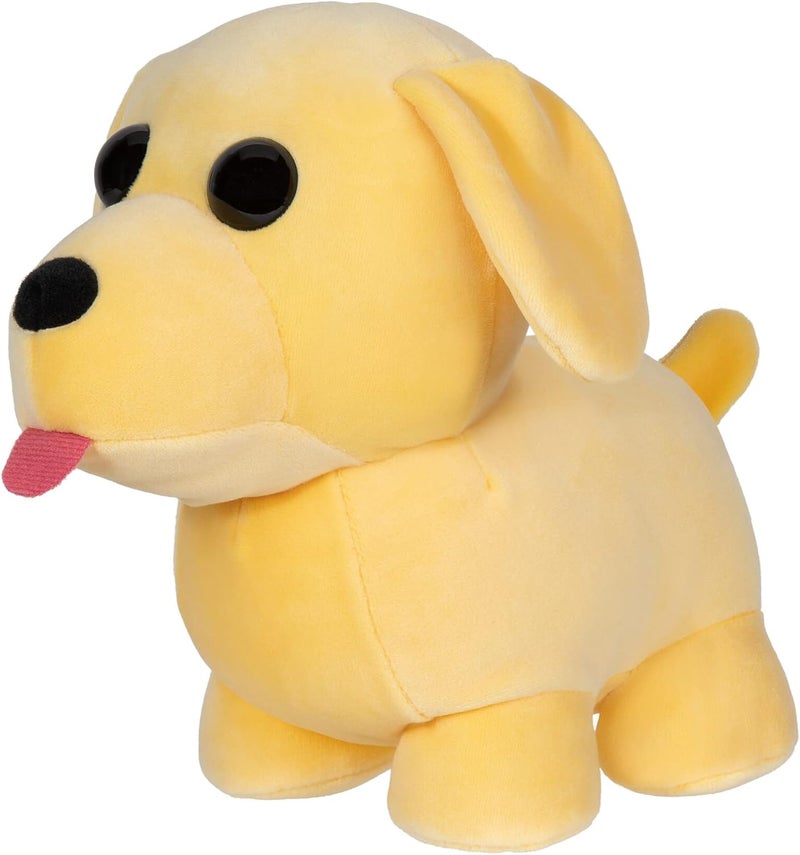 ADOPT ME! AME0006 8-Inch Dog Collector Plush-6 Styles-Series 1-Common, Ultra Rare, Legendary-Off The Chart Collectability-Toys for Kids Featuring Your Favourite Pets, Ages 6+, Black - Image 1