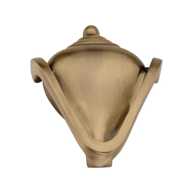 DEVDECOR Antique Brass Ring Door Knocker – Vintage Round Handle with Textured Grip for Main Door, Gate, or Cabinet – Classic Decorative Hardware (4.6x4 inch) - Image 1