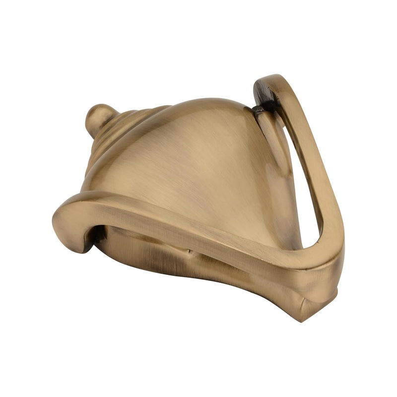 DEVDECOR Antique Brass Ring Door Knocker – Vintage Round Handle with Textured Grip for Main Door, Gate, or Cabinet – Classic Decorative Hardware (4.6x4 inch) - Image 4